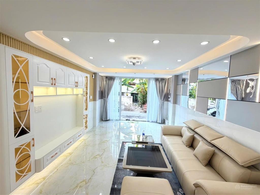 Mặt tiền hẻm huỳnh tấn phát 4m 4 12m1 trệt, 2 lầu, sân thượng 3pn 3wc phòng thờ tặng full nt