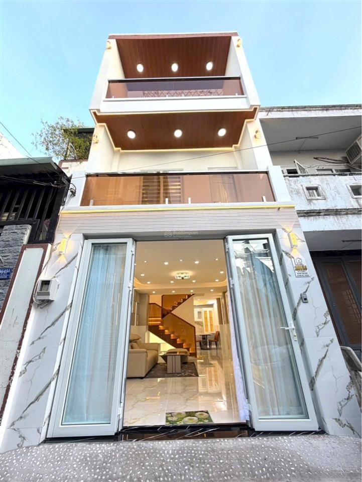 Mặt tiền hẻm huỳnh tấn phát 4m 4 12m1 trệt, 2 lầu, sân thượng 3pn 3wc phòng thờ tặng full nt