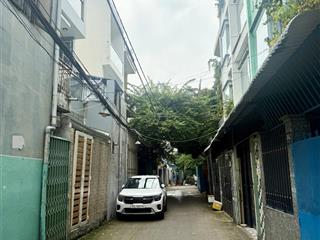 Q8 hẻm oto vào sát nhà 4 tầng 7 phòng ngủ 85.9m 3,6x 22,5m, nở hậu nhẹ