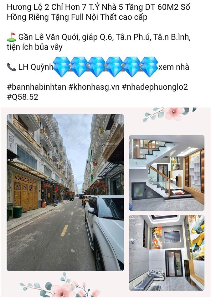 Nhà xây mới dt 74m2, dtsd 320m2 đầy đủ công năng, đúc 5 tầng gần kdc tê.n l.ửa giá hơn 6 tỷ