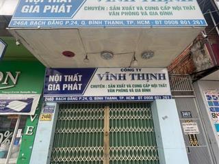 Cho thuê nhà mặt tiền bạch đằng, quận bình thạnh, 27 triệu