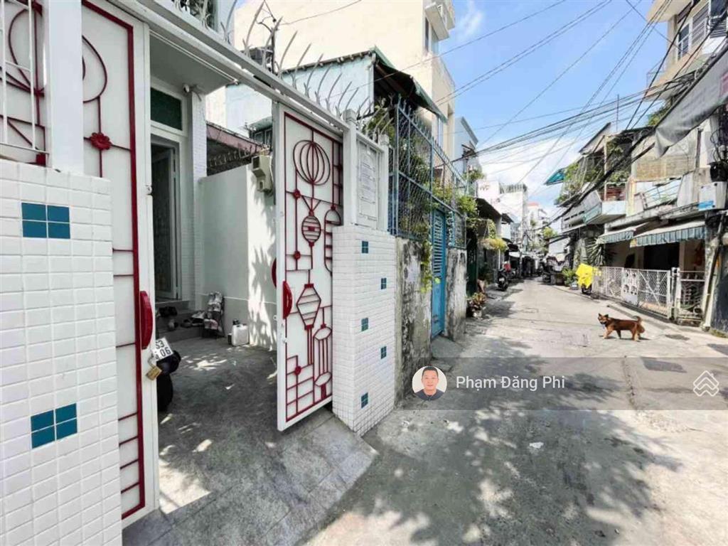 Nhà 2 mặt hẻm ô tô thông thoáng  xây ở 4 tầng kiên cố  ngay chợ bà chiểu  bv gia định.