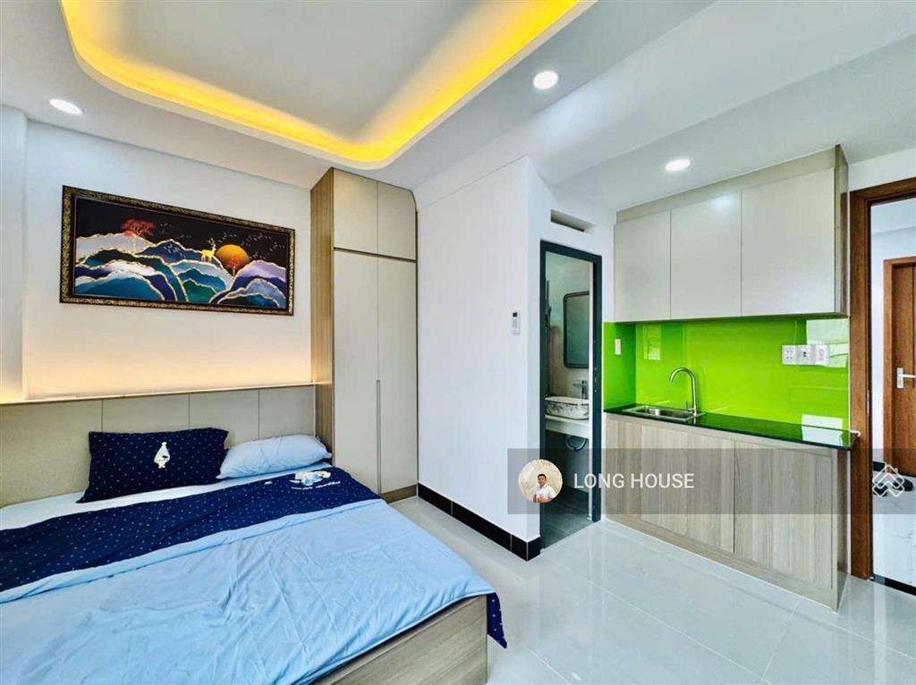 Bđs dòng tiền ~800tr/năm! nhà 5 tầng  sẵn 9 chdv mới đầy đủ nội thất  hẻm oto thích quảng đức