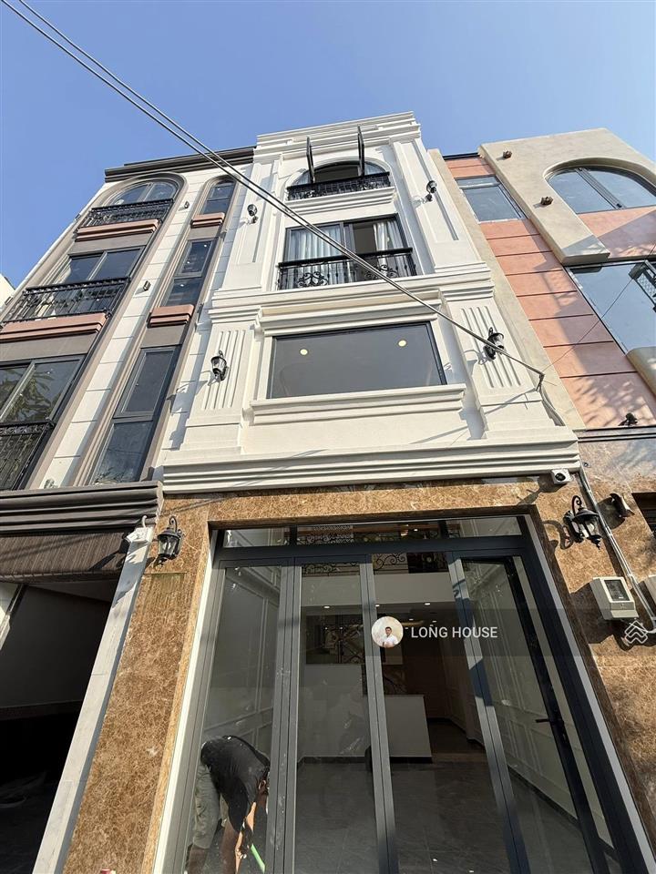 Nhà 5 tầng xây mới, dt 49m², sổ vuông. khu vip ngay mặt tiền nguyễn thị huỳnh  nguyễn văn trỗi