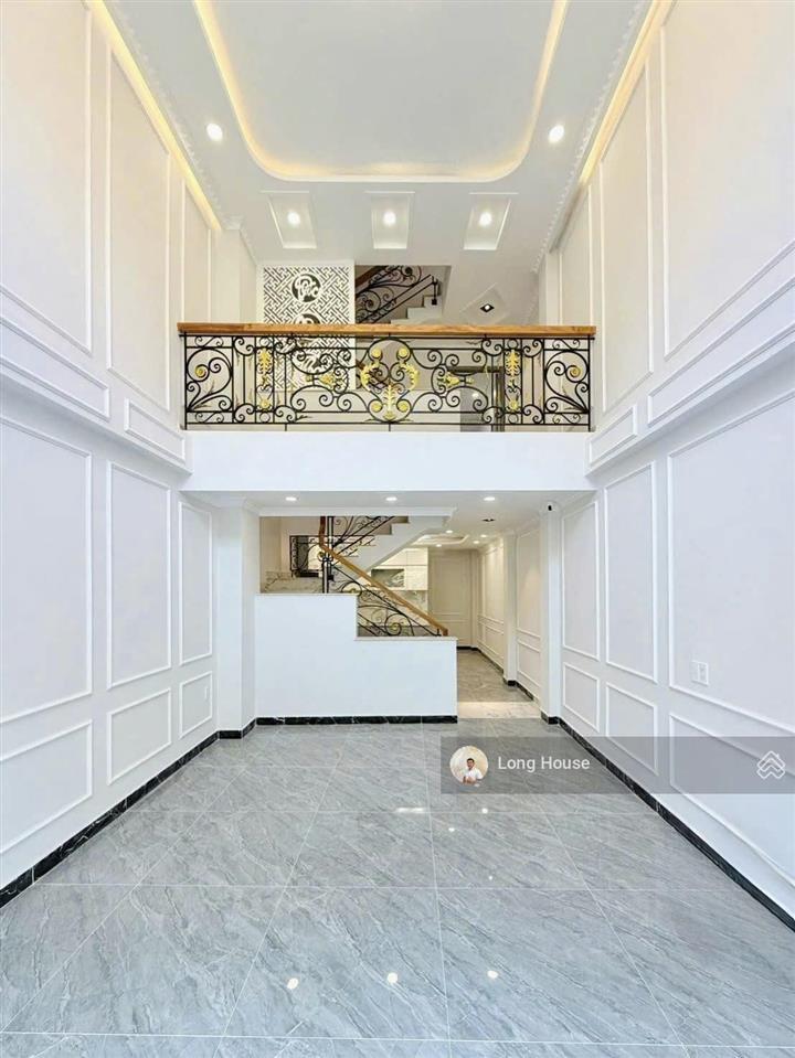 Nhà 5 tầng xây mới, dt 49m², sổ vuông. khu vip ngay mặt tiền nguyễn thị huỳnh  nguyễn văn trỗi
