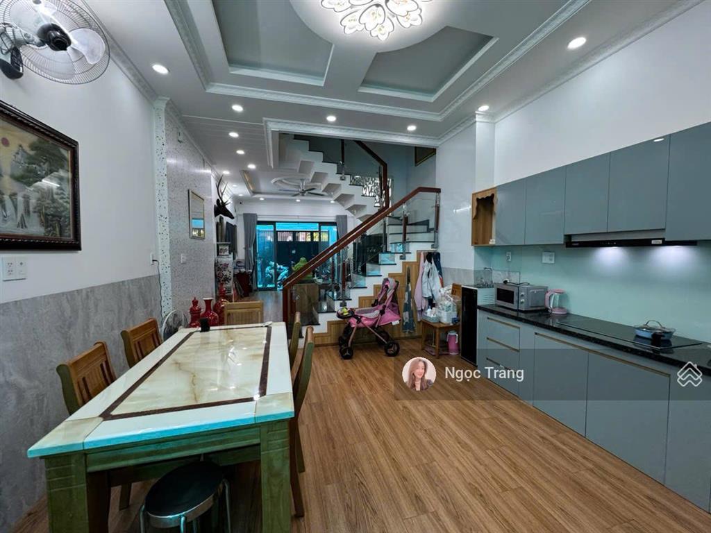 Nhà mới 100% vào ở ngay 4 tầng 4,5x15m  đường 12 xe hơi ngủ trong nhà đặng thùy trâm  đh văn lang