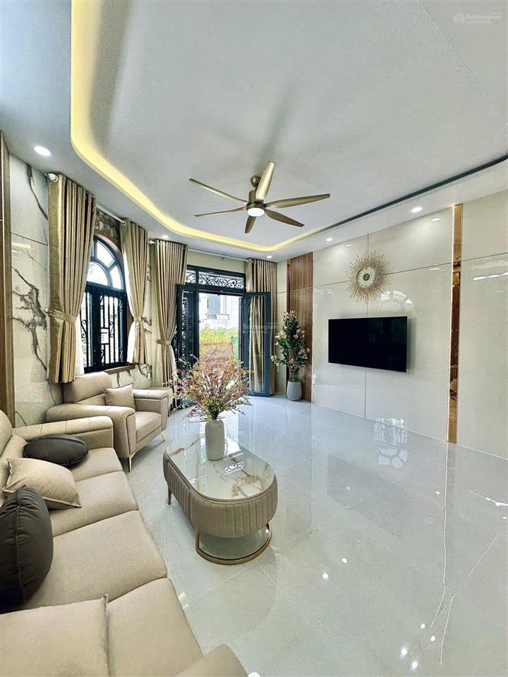 Nhà mới xây ngay mặt tiền phan huy ích 65m² (513) 4 tầng full nội thất hẻm xe hơi tránh nhau