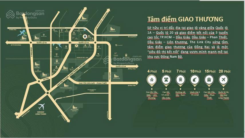Nhận đặt chỗ dự án the link city  cửa ngõ sân bay long thành 15 phút di chuyển  giá 16tr/m2