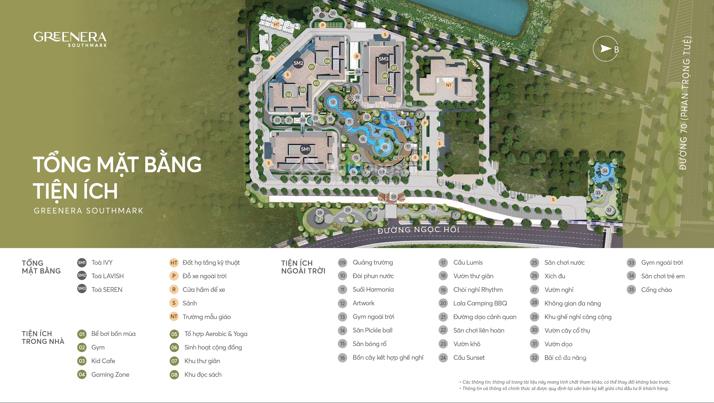 Greenera southmark sống xanh, sống khỏe mỗi ngày. căn hộ 3 phòng ngủ dual key giá chỉ 78tr/m2