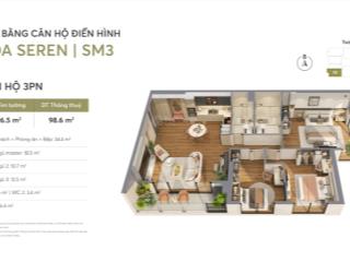 Greenera southmark sống xanh, sống khỏe mỗi ngày. căn hộ 3 phòng ngủ dual key giá chỉ 78tr/m2