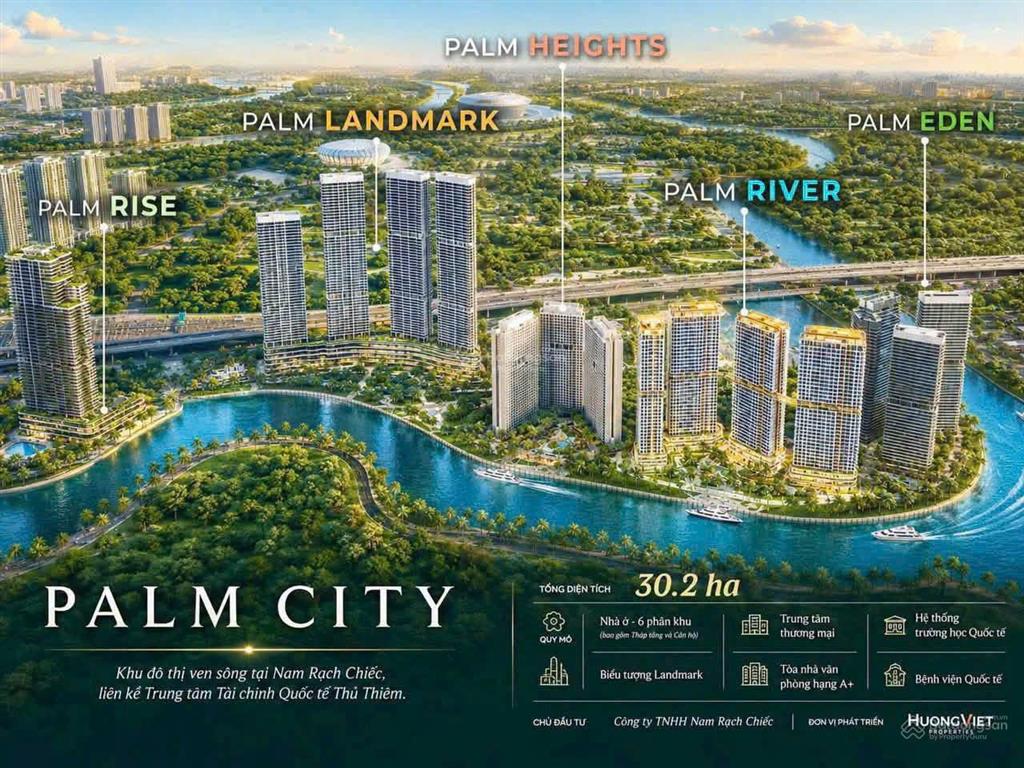 Siêu phẩm palm river giai đoạn mới căn hộ palm river 3 mặt giáp sông  bàn giao cao cấp & giới hạn