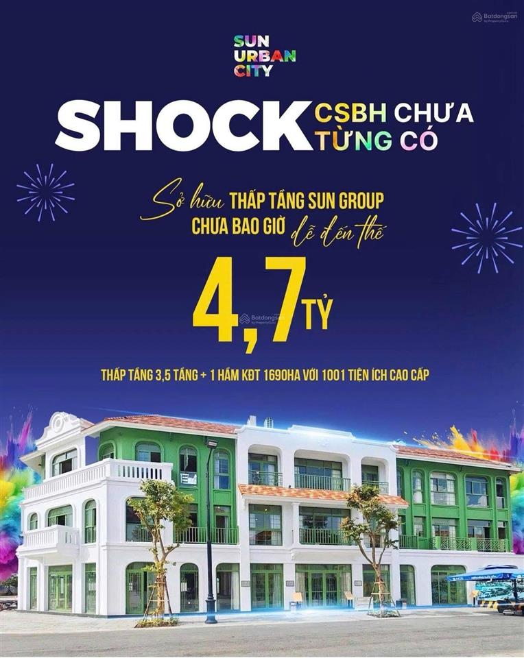 Liền kề 4,5 tỷ  trả 50% nhận nhà tại sun urban city