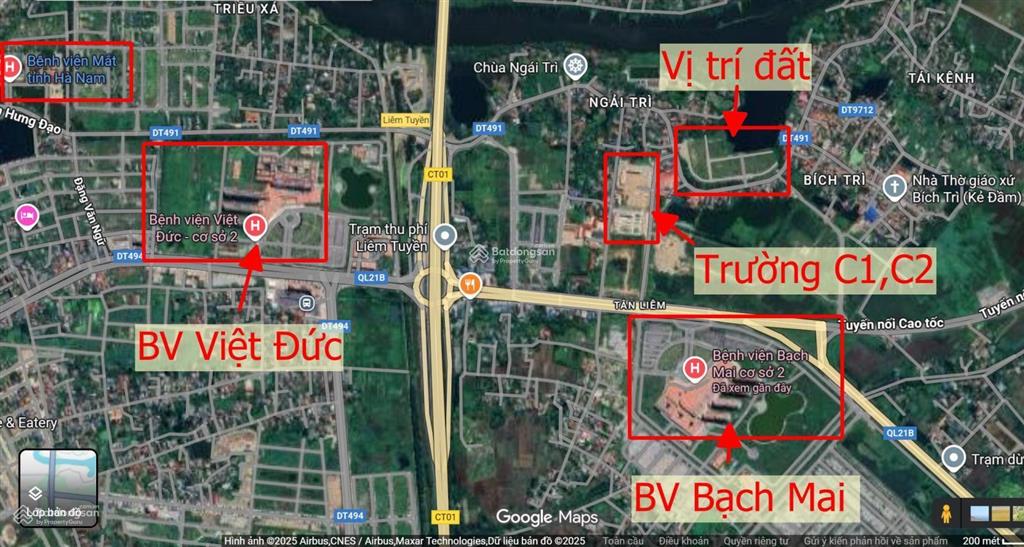 Bán đất thổ cư gần bệnh viện bạch mai cơ sở 2, phường liêm tuyền, tỉnh ninh bình