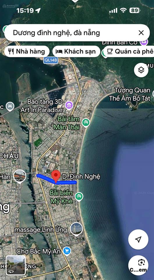 Lô đất rộng hiếm hoi có thể xây khách sạn 4 sao gần biển mỹ khê  đà nẵng!