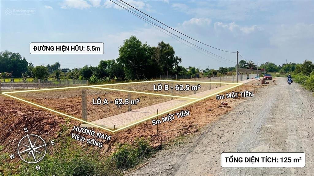 Đất nền 551m2 ở bình hiệp, sông rồ, kiến tường, long an, 3,5 tỷ chính chủ hàng hiếm