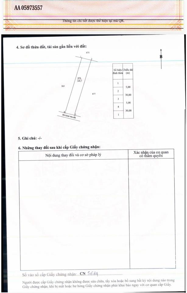 Đất nền 551m2 ở bình hiệp, sông rồ, kiến tường, long an, 3,5 tỷ chính chủ hàng hiếm
