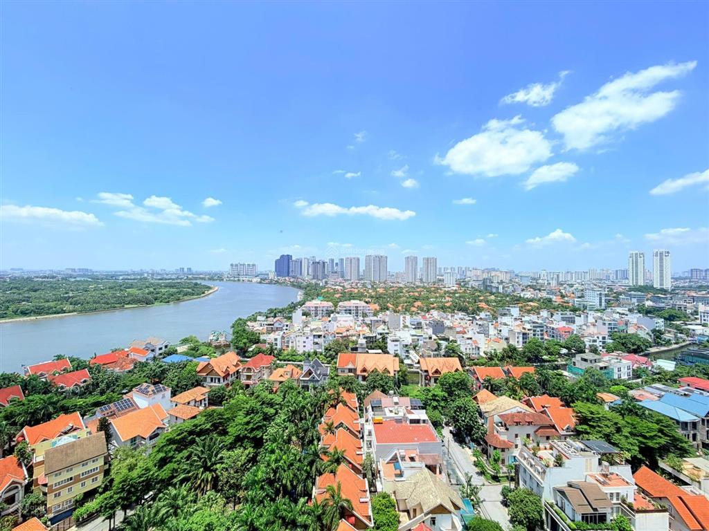 Cho thuê 3 phòng ngủ d'edge thảo điền, nội thất mới, đẹp lung linh, view sông.