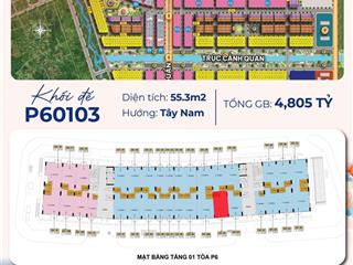 Duy nhất 1 căn shophouse khối đế 2 tầng view công viên, trường học giá gd1