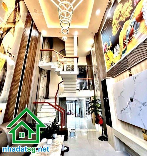 Chỉ 8,5 tỷ siêu phẩm 2 mặt tiền khu gò xoài  nhà 5 tầng thang máy full nội thất cao cấp  5pn