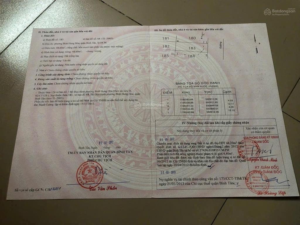 Bán gấp nr 2pn, 2wc, 48m2 tại đường số 5, bình hưng hòa, bình tân, giá tốt 4,1 tỷ