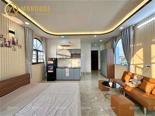 Studio bancol  full nt thiết kế sang trọng  view cực chill ngay ngã 4 bốn xã  lê văn quới