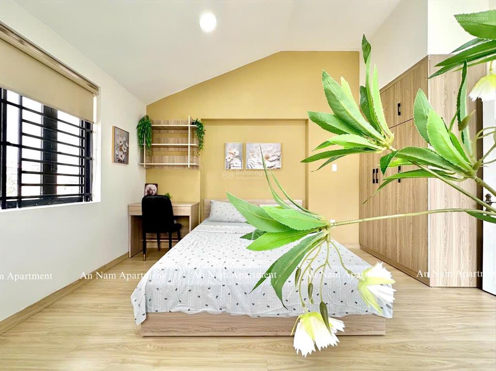 Cho thuê căn hộ 1 phòng ngủ 45m2 sân vườn cạnh phố ẩm thực phan xích longfull nội thấttrống sẵn