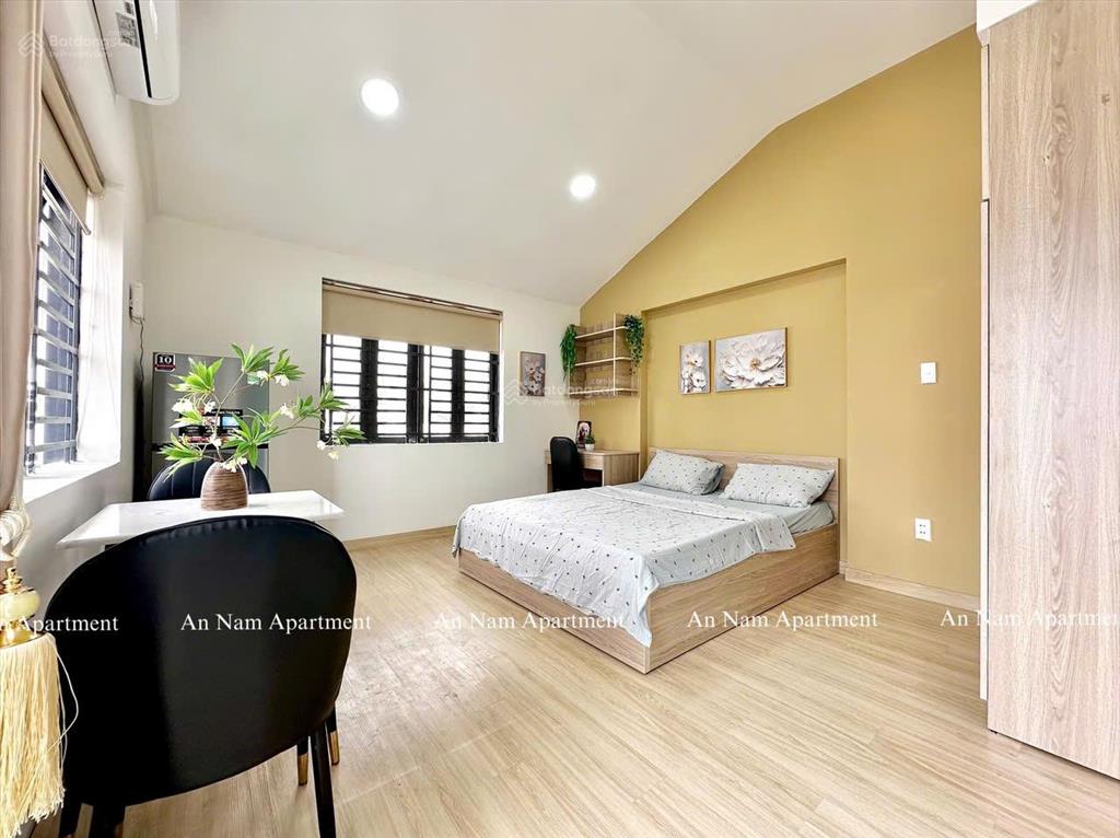 Cho thuê căn hộ 1 phòng ngủ 45m2 sân vườn cạnh phố ẩm thực phan xích longfull nội thấttrống sẵn