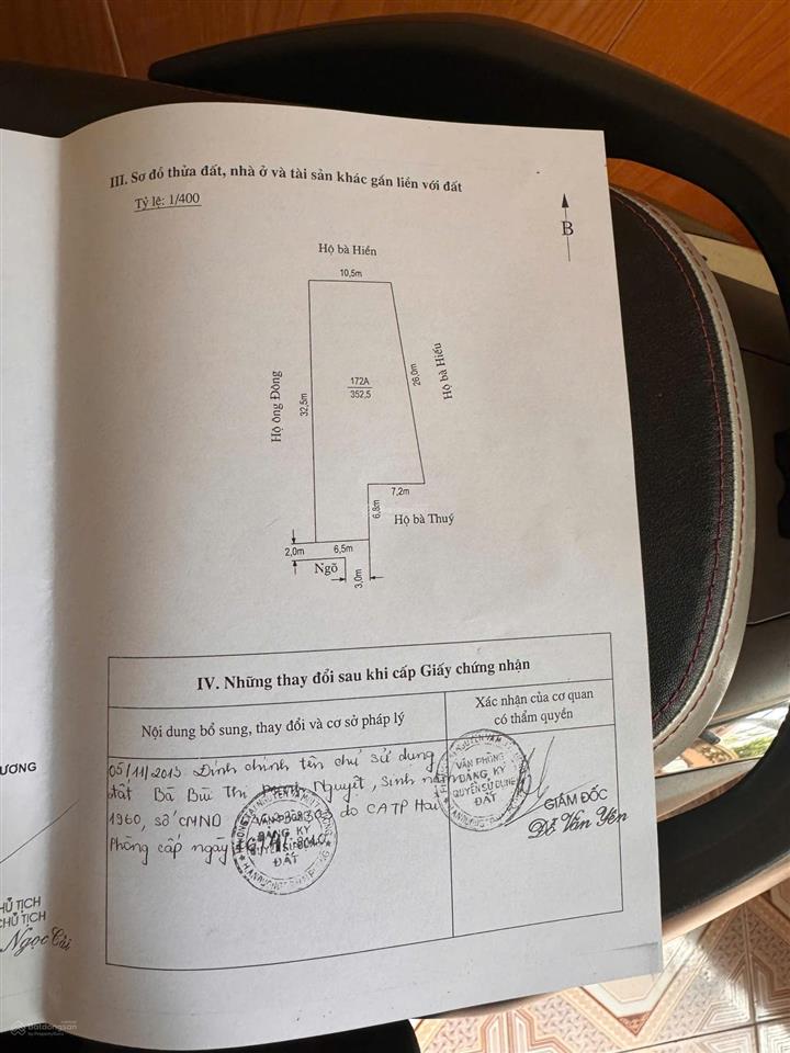 Bán đất 352m2 trong ngõ, vân tra, an đồng, hải phòng