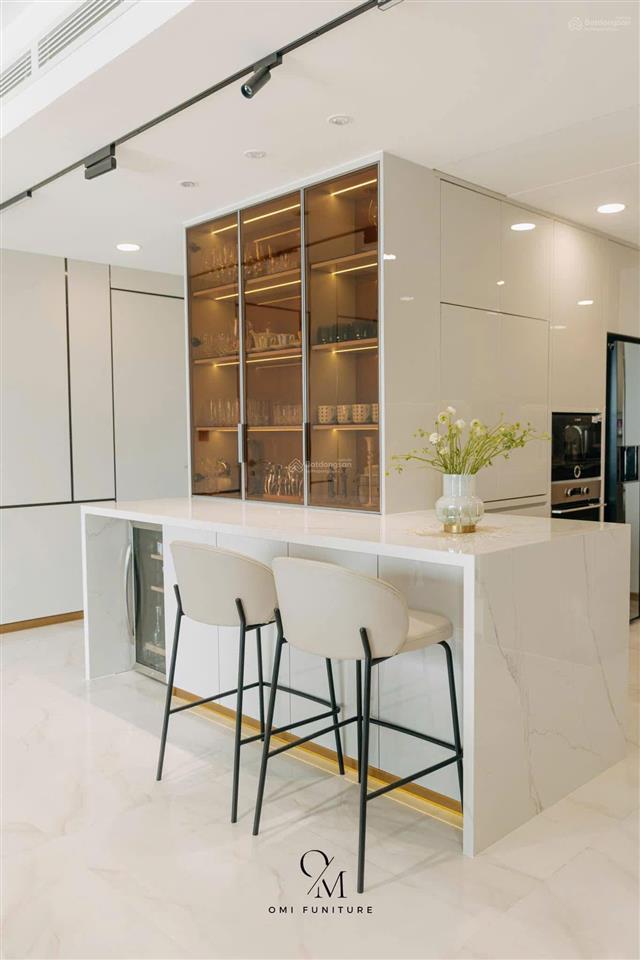 4pn the peak midtown (m8) 210m2, 2 ô xe hầm, nội thất cao cấp, xem nhà  0908 448 ***