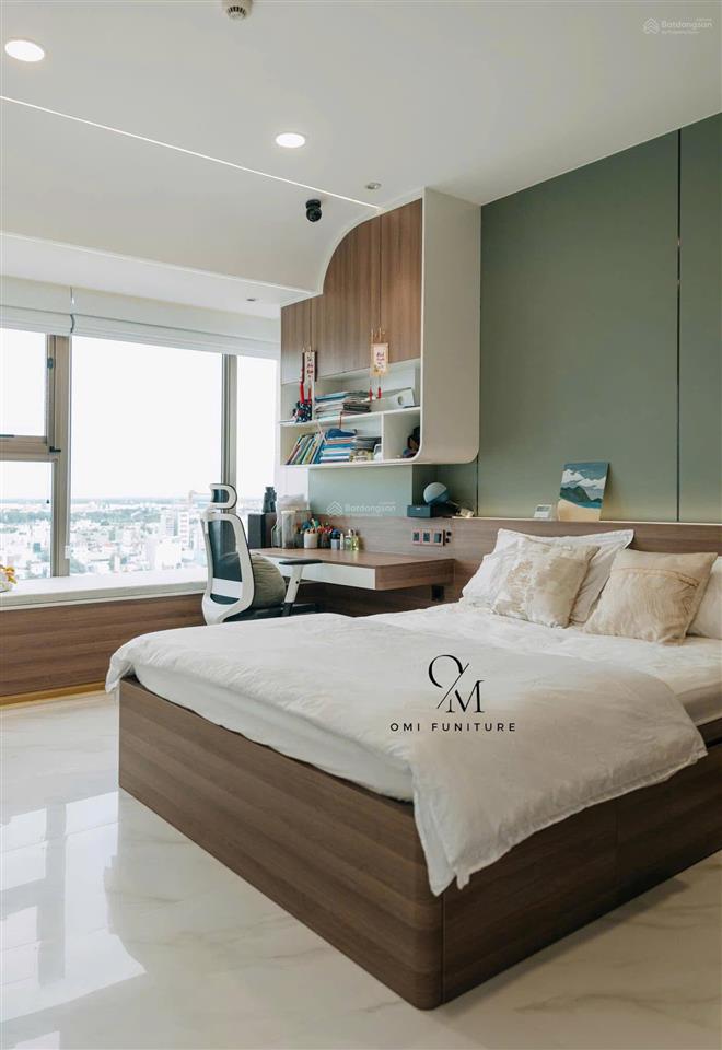 4pn the peak midtown (m8) 210m2, 2 ô xe hầm, nội thất cao cấp, xem nhà  0908 448 ***
