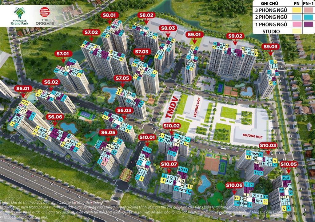 Cần bán căn hộ 2pn khu origami vinhomes quận 9