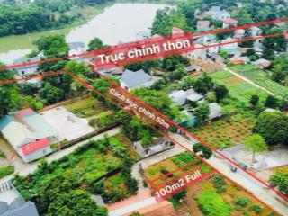 Siêu hiếm ! chỉ 2.4 tỷ là chủ lô đất 100m2 full thổ cư  đường trước nhà 2 ô tô 7 chỗ tránh nhau