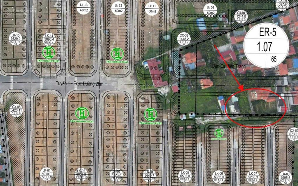 Bán đất biệt thự tại khu tdc áp tràn