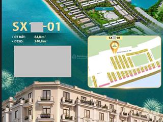 Hót, cần bán nhanh lô góc sx..01, 84m2, mt đường 50m, đối diện sân golf