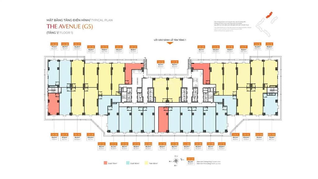 Căn góc mặt sảnh tòa văn phòng 100 m2 giá chỉ 14 tỷ dòng tiền 1 tỷ/năm  vinhomes smart city