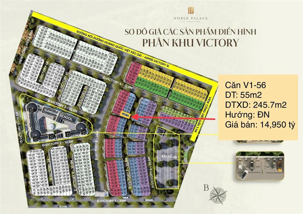 Vốn vào chỉ 4 tỷ có ngay liền kề kinh doanh hướng đông nam sát trường quốc tế, bên cạnh bãi đỗ xe