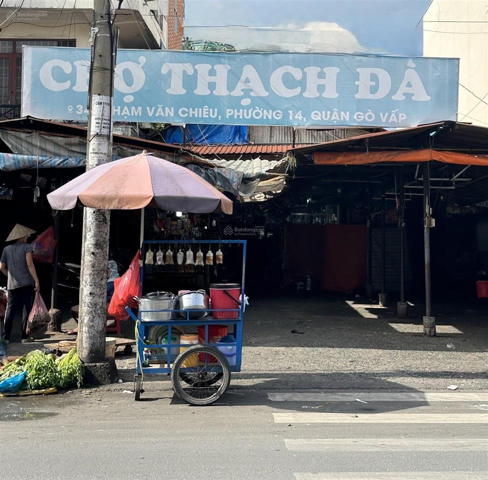 Đất hiếm 80m2 mặt tiền phạm văn chiêu khúc kinh doanh sầm uất, xây cao 7 tầng giá chỉ ~125tr/m2