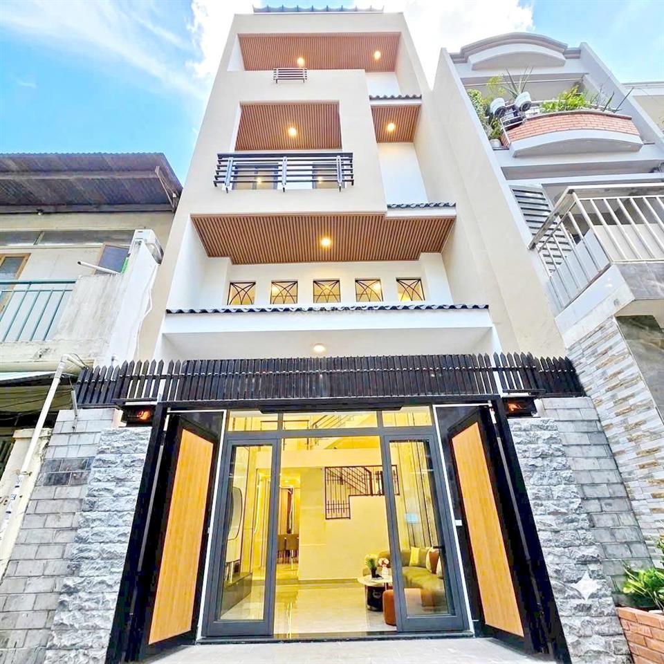 Nhà đẹp 5 tầng gần hẻm xe hơi đường âu dương lân  dương bá trạc quận 8