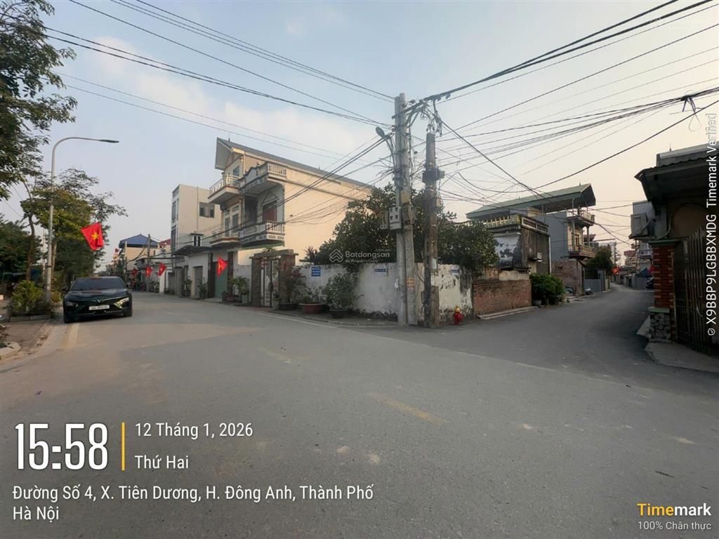 Bán gấp siêu phẩm đất gần khu đấu giá lương lỗ, tiên dương  dt 93.8m2, đường ô tô  ở/đầu tư tốt