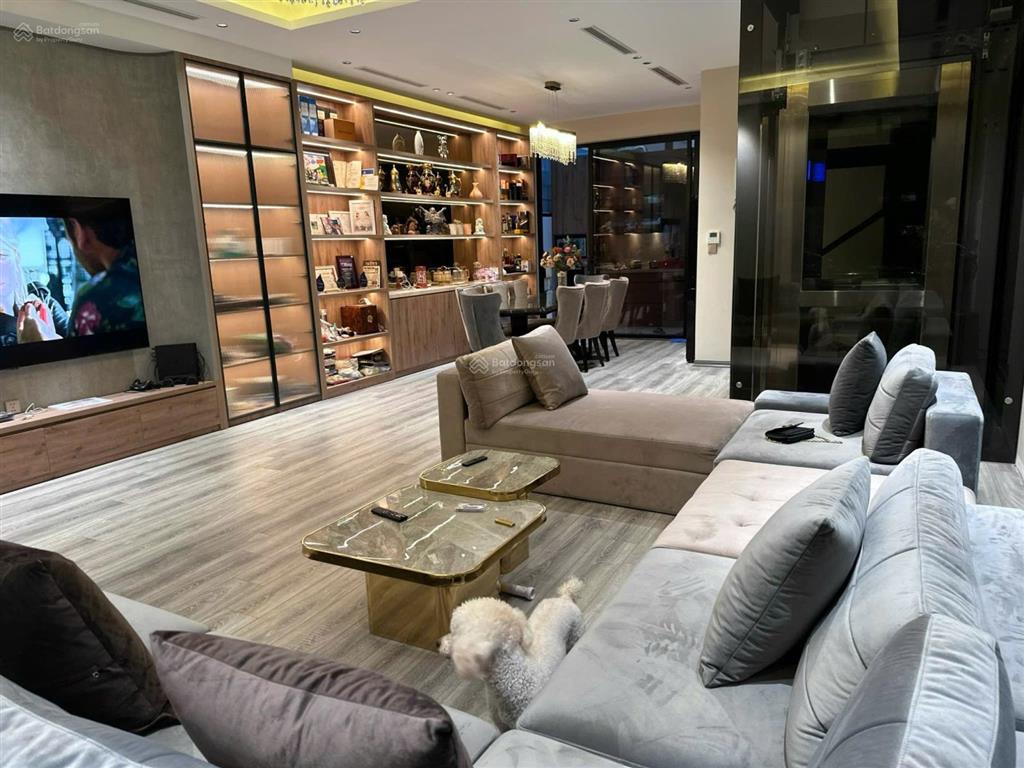 Bán biệt thự khu tuy lip vinhomes long biên view hồ hamony full nội thất  thang máy. dt125m2