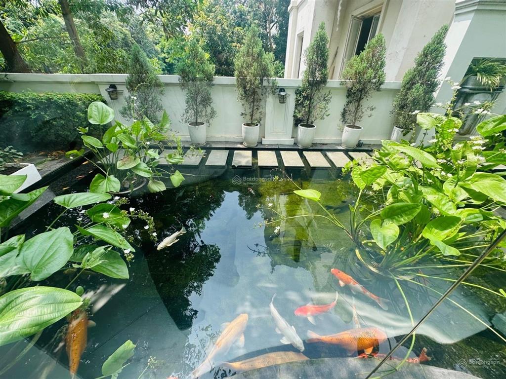 Bán biệt thự khu hoa lan  mt15m  view sông đẹp  full nội thất.390m2, 3 tầng nổi và 1 tầng hầm