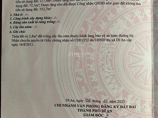 Nhà riêng tại châu thới, phường bình an, dĩ an, bình dương, diện tích 752.6 m2, giá 30 tỷ vnd.