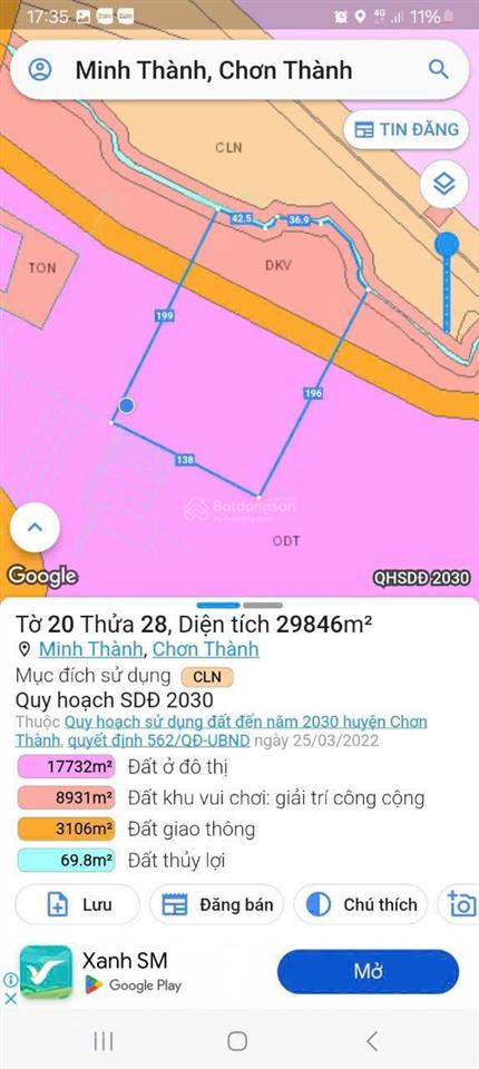 Chủ hạ giá từ 120 tỷ còn 79 tỷ 63.625,6 m² đất vàng ngay nút giao cao chơn thành tp. hcm đắk nông