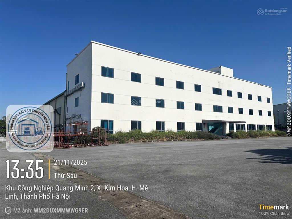 Nhà xưởng mới xây góc đường đôi kcn quang minh