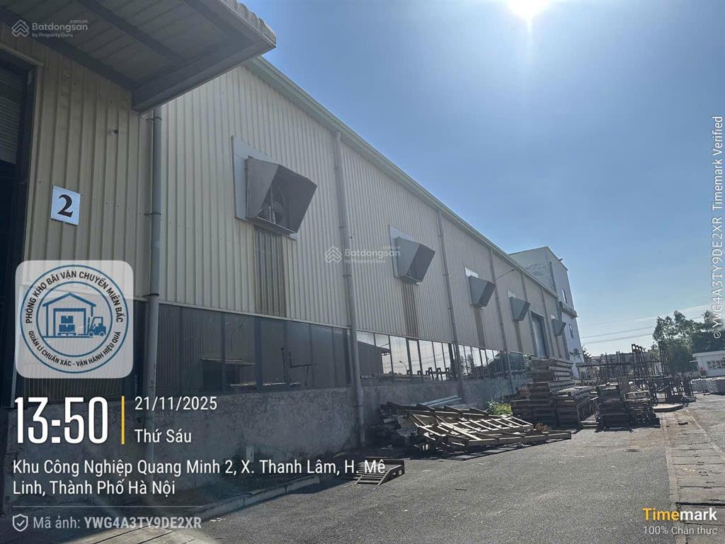 Nhà xưởng mới xây góc đường đôi kcn quang minh