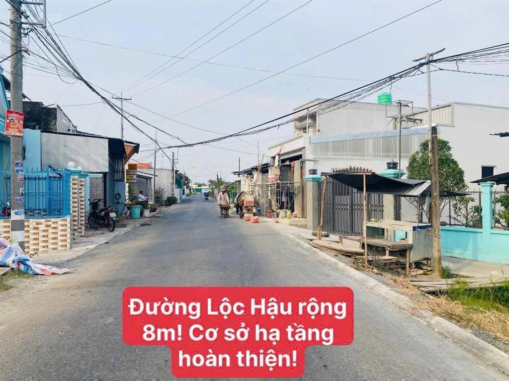Chủ ngộp cần bán gấp lô đất đường ô tô, lộc hậu, mỹ lộc, cần giuộc, dt 88,1m2 thổ, giá 750tr, shr