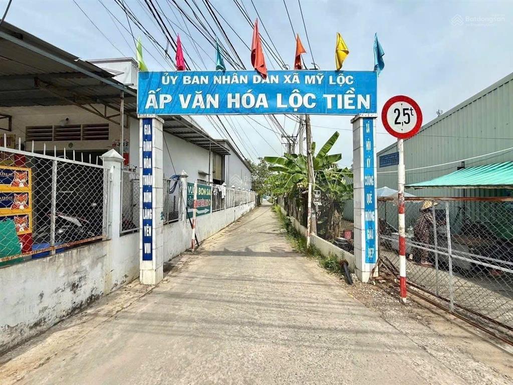 Đất mặt tiền đường cộng đồng lộc tiền, mỹ lộc, cần giuộc, dt 120m2 thổ cư, giá chỉ 1,230 tỷ, shr