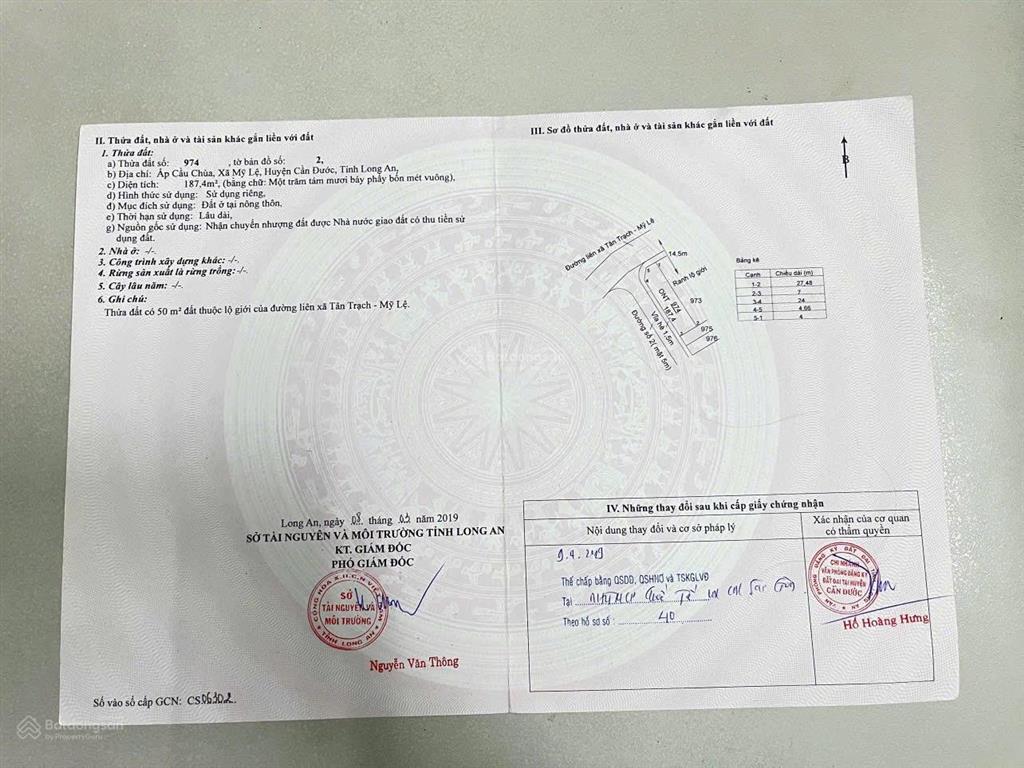 Chủ cắt lỗ bán gấp lô góc mặt tiền đường tân trạch  mỹ lệ, dt 178,2 thổ cư, giá lỗ 1,35 tỷ, shr