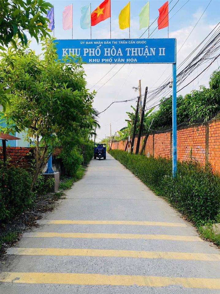 Chủ ngộp cần bán đất mặt tiền đường lê văn sáu, thị trấn cần giuộc, dt 107,3m2 thổ, giá 1,55 tỷ
