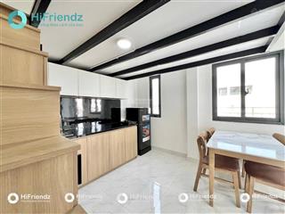 Căn hộ gác mới 100% trần quý cáp bình thạnh cầu thang dễ đi view chill